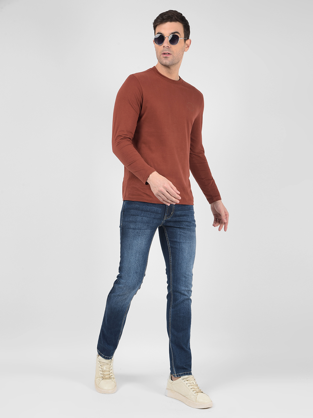 Numero Uno Men Solid Blue Jeans